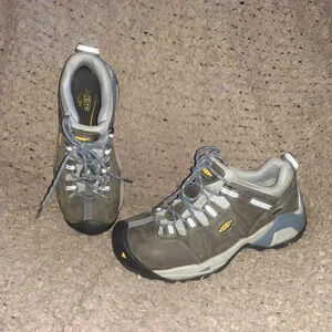 KEEN Sneaker Boots Z195-14-Steel Toe Composite-Gray-Sz 8M Women-Excellent
